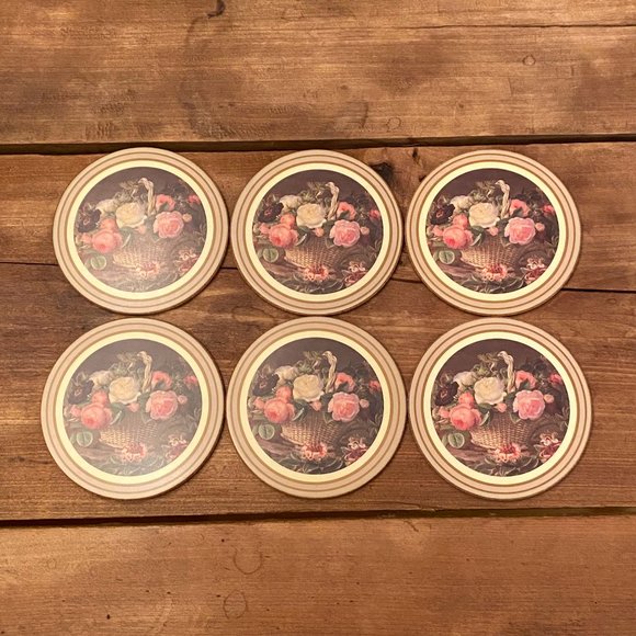 English Rose Coasters Set of 6 - Picture 3 of 7
